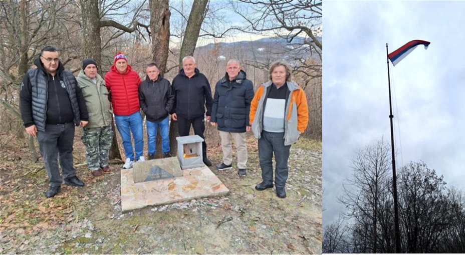 Veterani "Garda panteri" podigli zastavu srpske na Panjiku kod Priboja