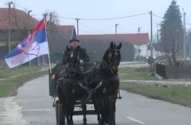 Tradicionalno božićno jahanje i vožnja zaprega u Velikoj Obarskoj kod Bijeljine