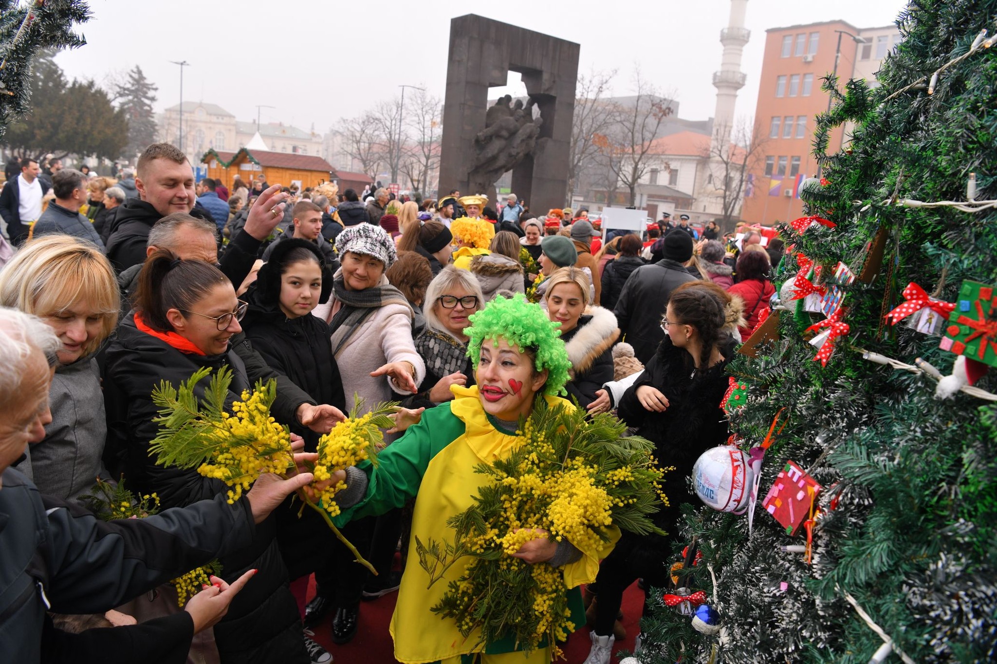 Karavan mimoze prodefilovao Bijeljinom FOTO