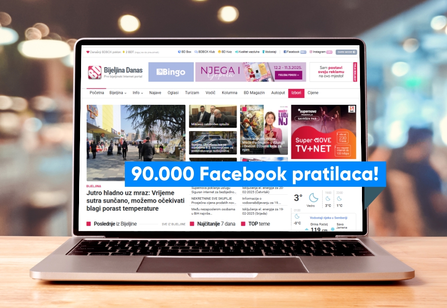 Bijeljina Danas: 90.000 puta HVALA! ❤️