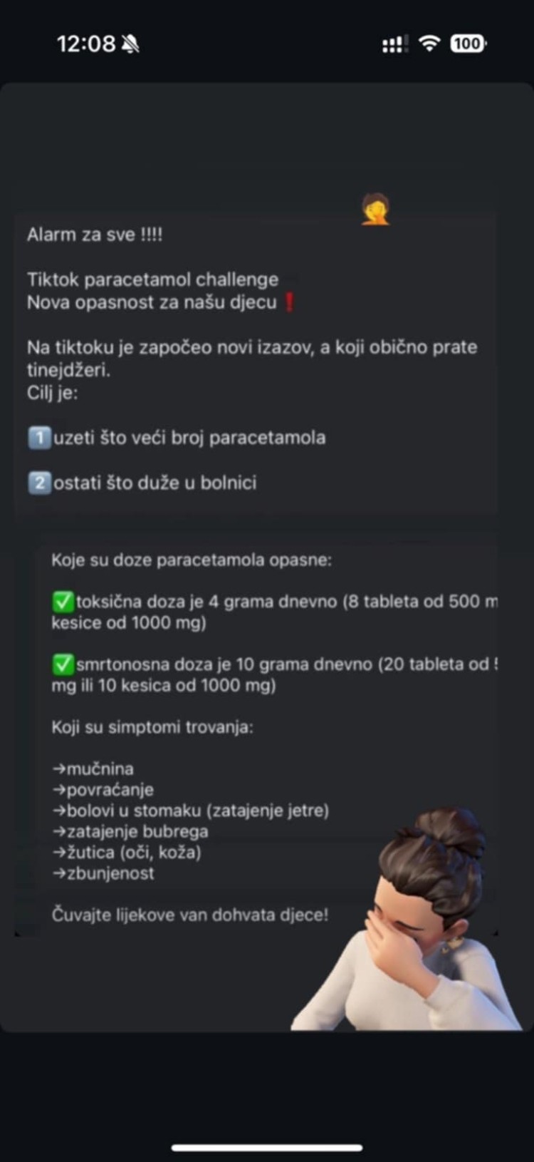 Novi opasni TikTok izazov se širi školama: "Paracetamol Challenge"