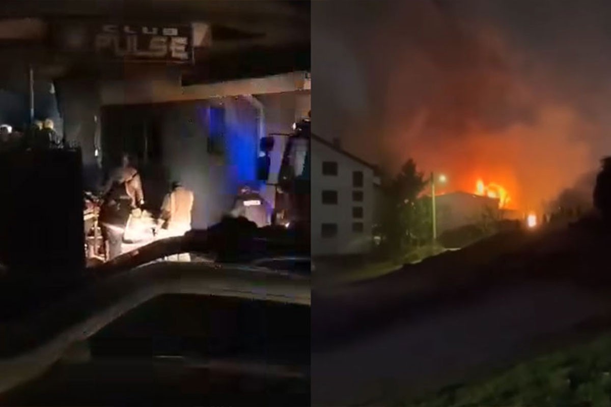 Snimljen trenutak izbijanja požara u klubu u S. Makedoniji (VIDEO)