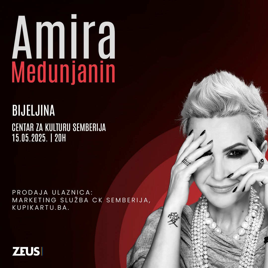 Diva sevdaha Amira Medunjanin u Bijeljini 15. maja