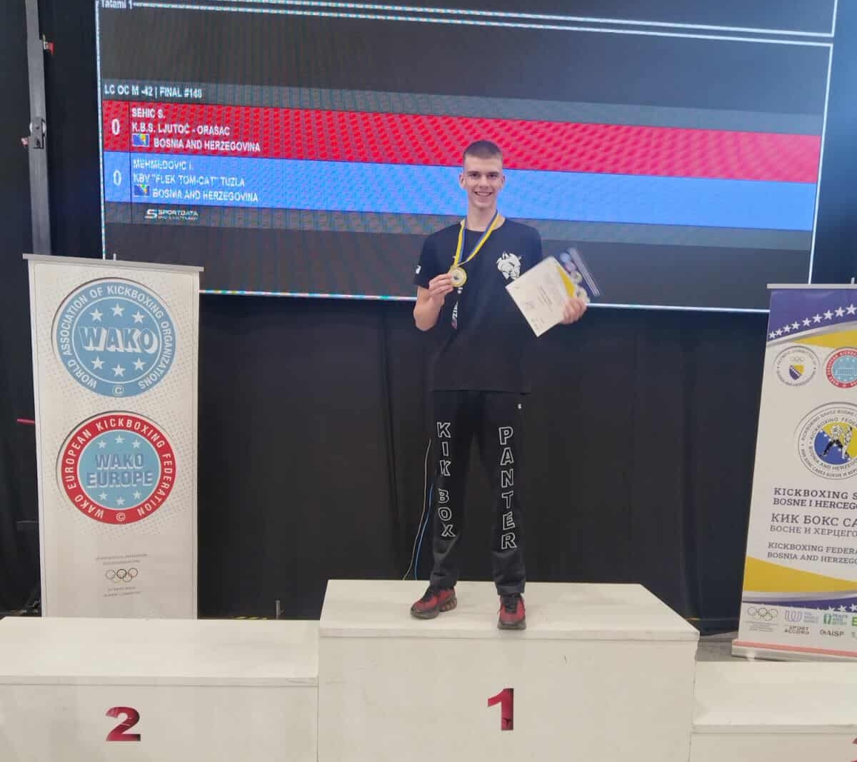 Marko Grgić iz Bijeljine prvak BiH u kik boksu!
