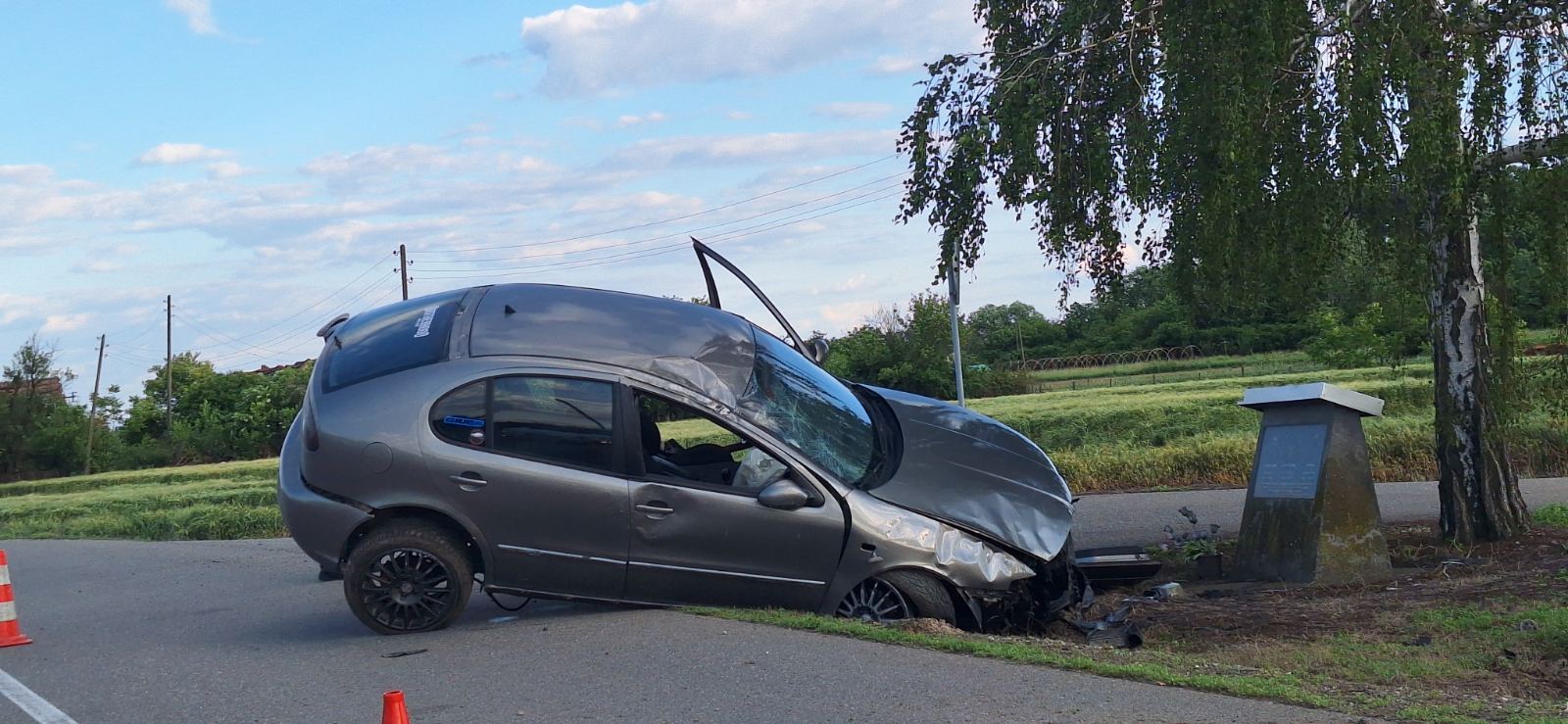 Saobraćajna nezgoda na putu Velika Obarska – Crnjelovo