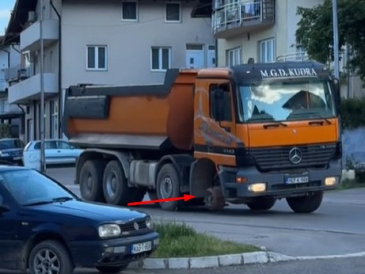 Kamiondžija iz Banjaluke vozio kamion bez jednog točka (VIDEO)