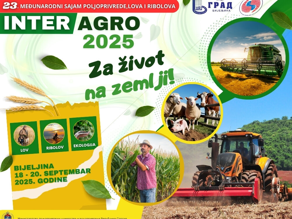 INTERAGRO 2025 od 18. do 20. septembra u Bijeljini – Srbija zemlja partner