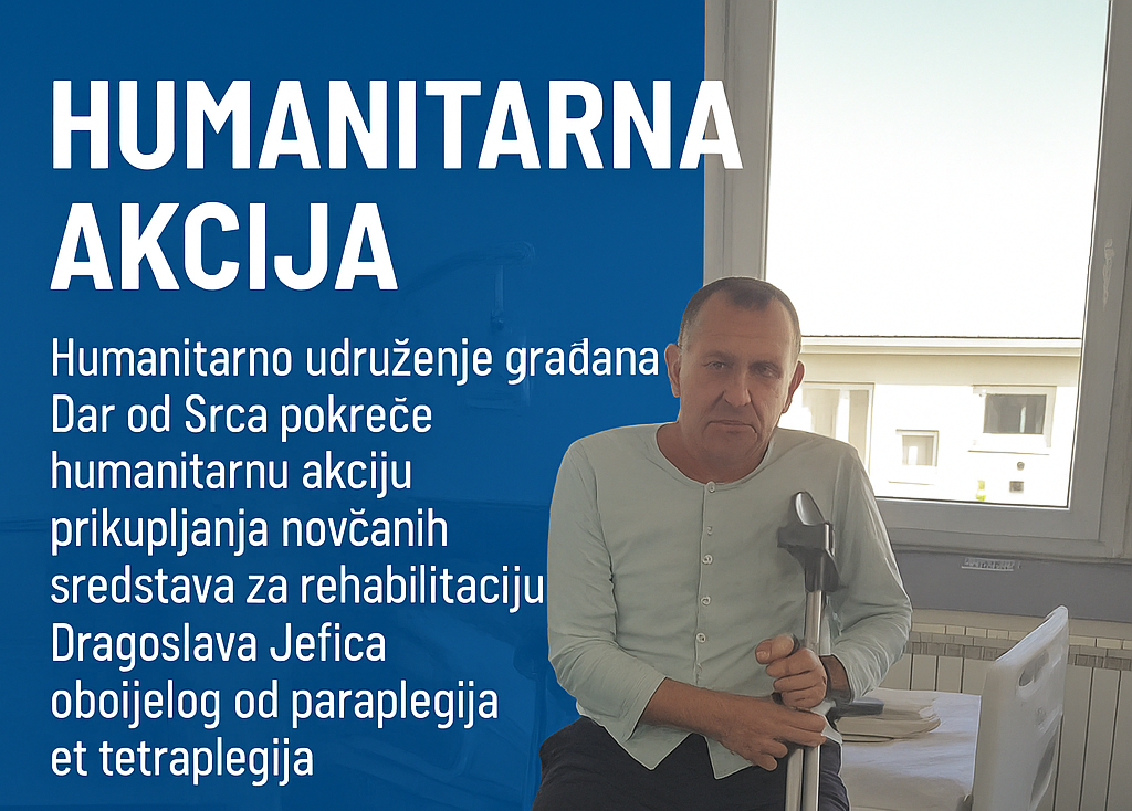 Humanitarna akcija za Dragoslava Jefića: Pomoć potrebna za rehabilitaciju