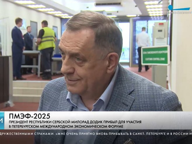 Dodik doputovao u Sankt Peterburg