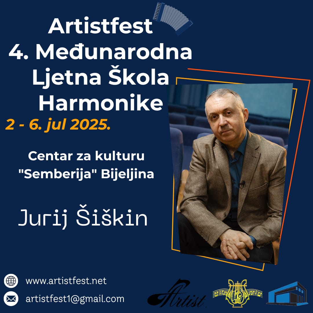 Ljetna škola harmonike od 2. do 6. jula u Bijeljini