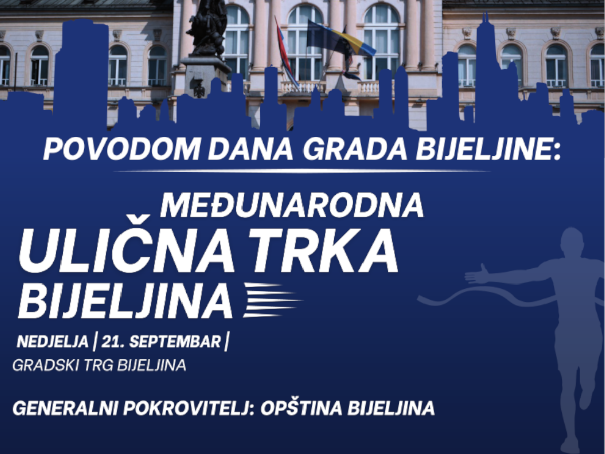 Počele prijave za Međunarodnu uličnu trku "Bijeljina 2025"