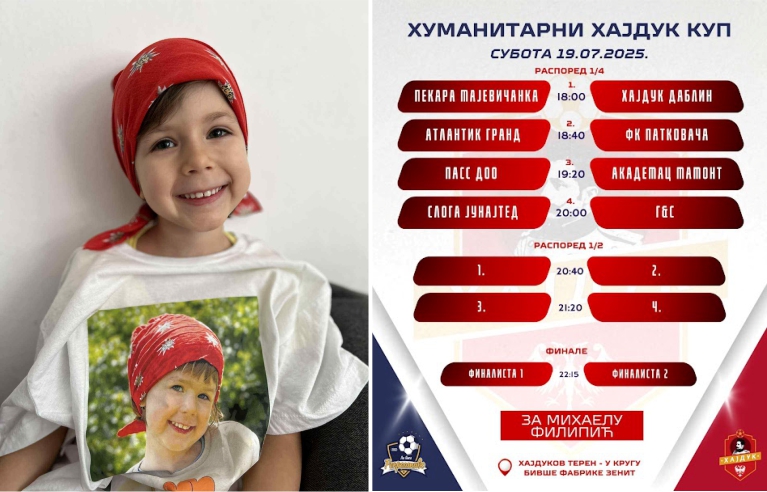 Večeras humanitarni turnir za Mihaelu Filipić!