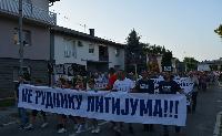 Održan skup protiv rudnika litijuma i protesna šetnja „Majevica bez rudnika!“ FOTO