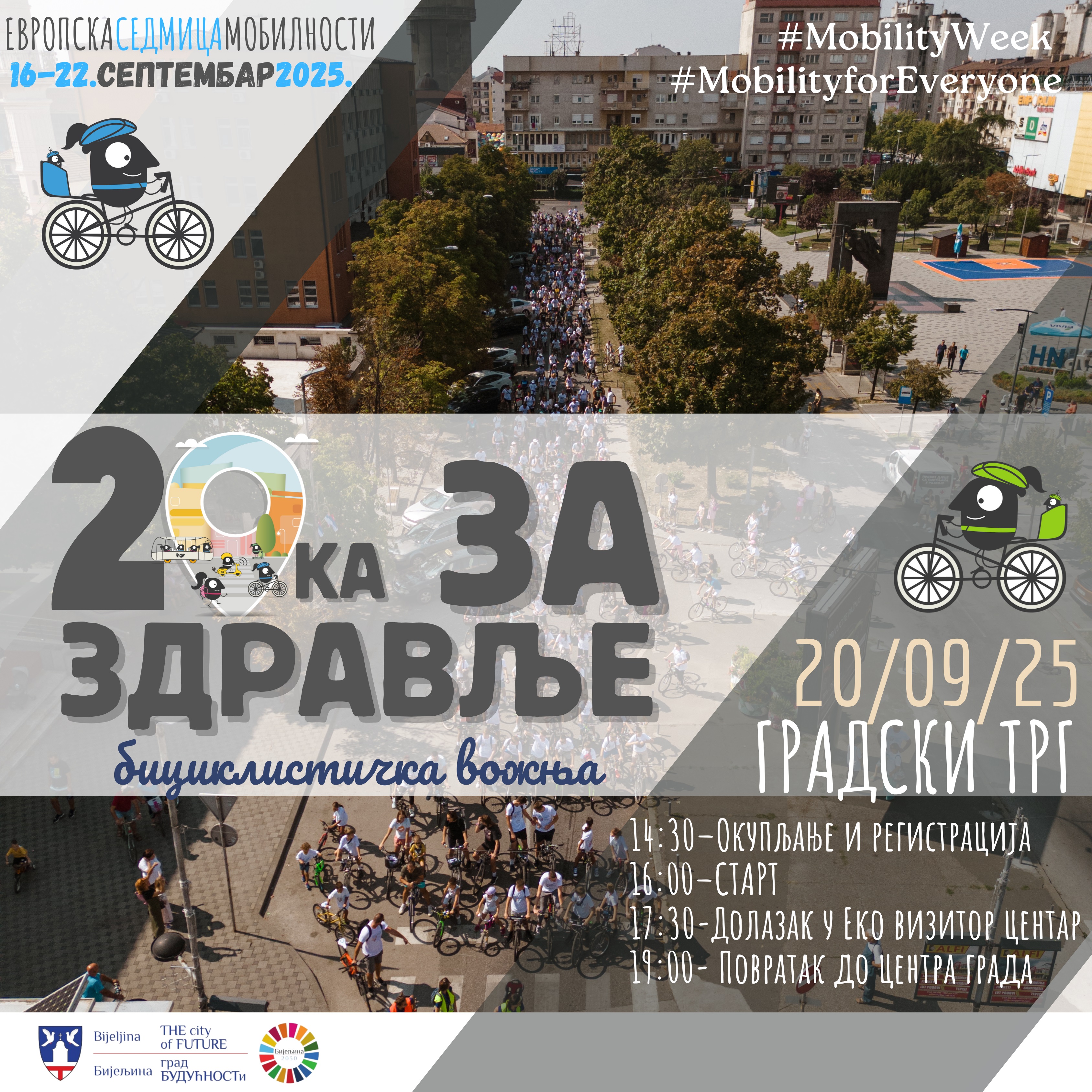 Prijave za promotivnu biciklističku vožnju "20KA ZA ZDRAVLJE"