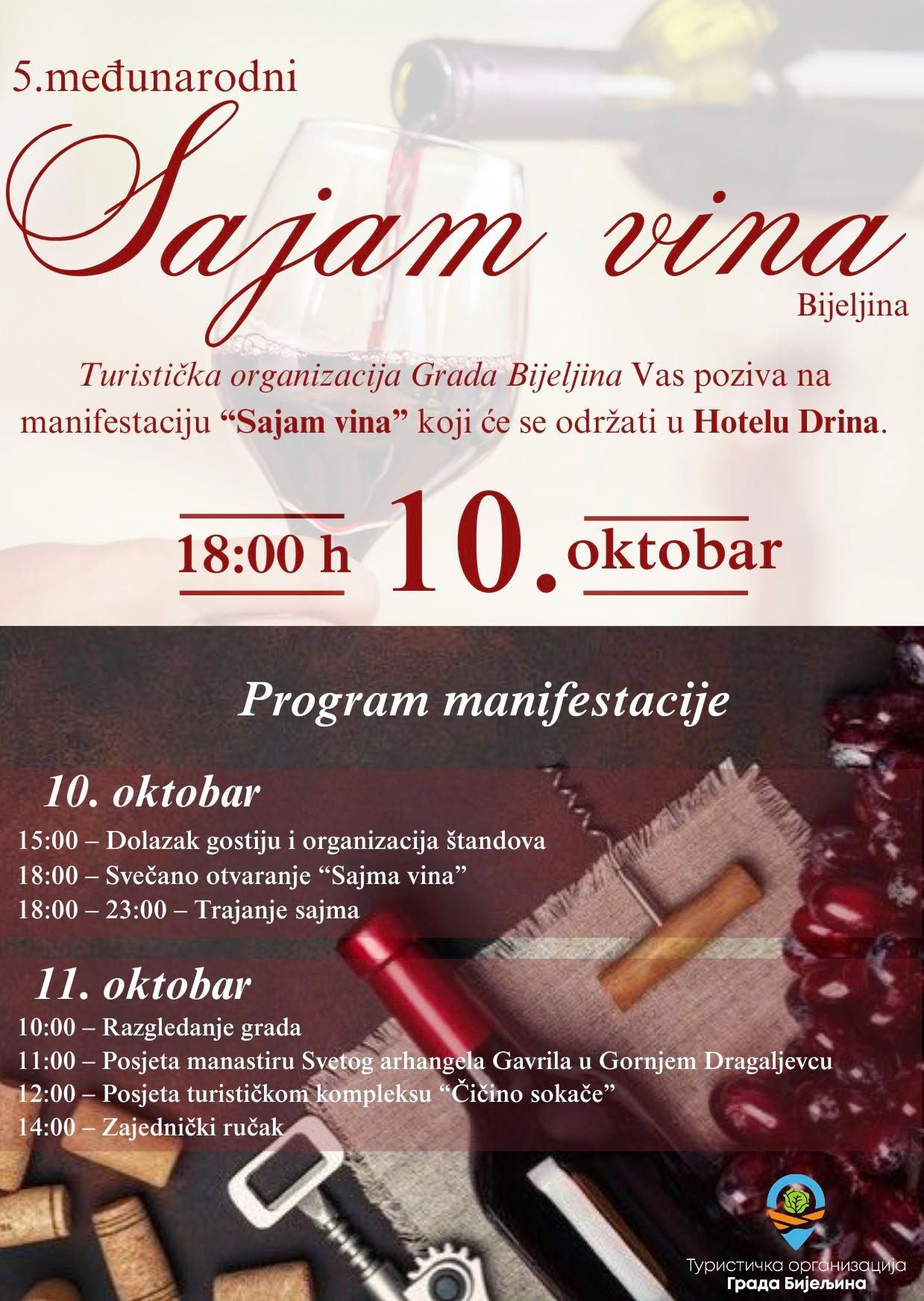 Bijeljina: Danas "Sajam vina" sa učešćem 20 vinarija