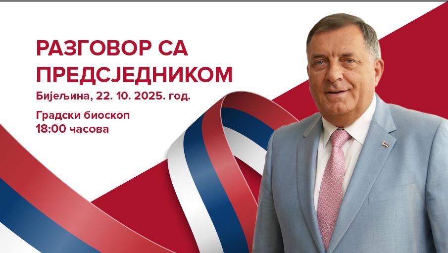 Otvoreni dijalog sa građanima – Milorad Dodik u Bijeljini 22. oktobra