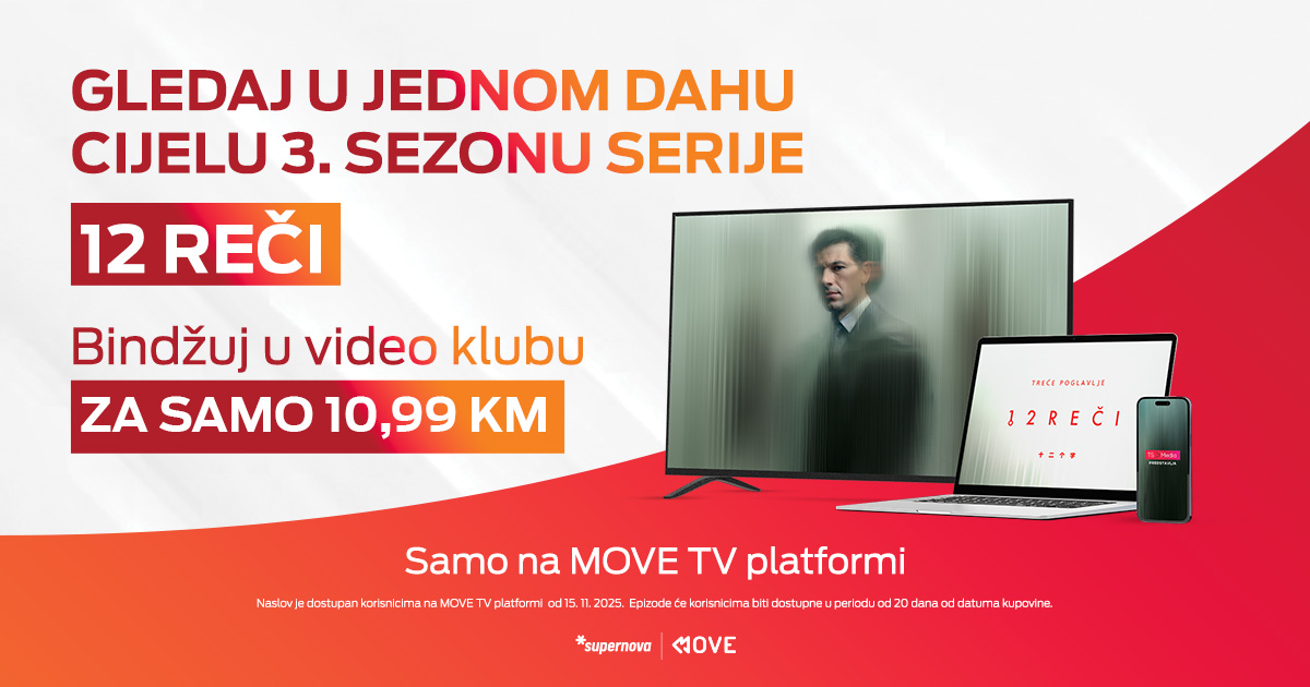Treća sezona “12 reči” stigla na MOVE: Bindžuj odmah u Supernovoj