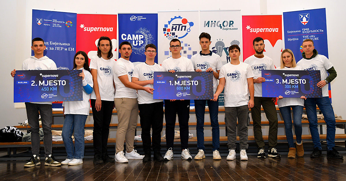 Supernova podržala CampUp u Bijeljini: Mladi nagrađeni za najbolje projekte