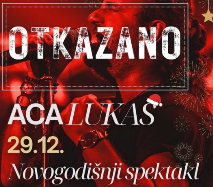 Otkazan koncert Ace Lukasa u Banjaluci
