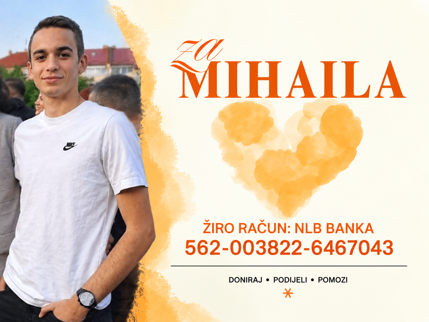 Mihailu (22) iz Ugljevika potrebna pomoć za liječenje