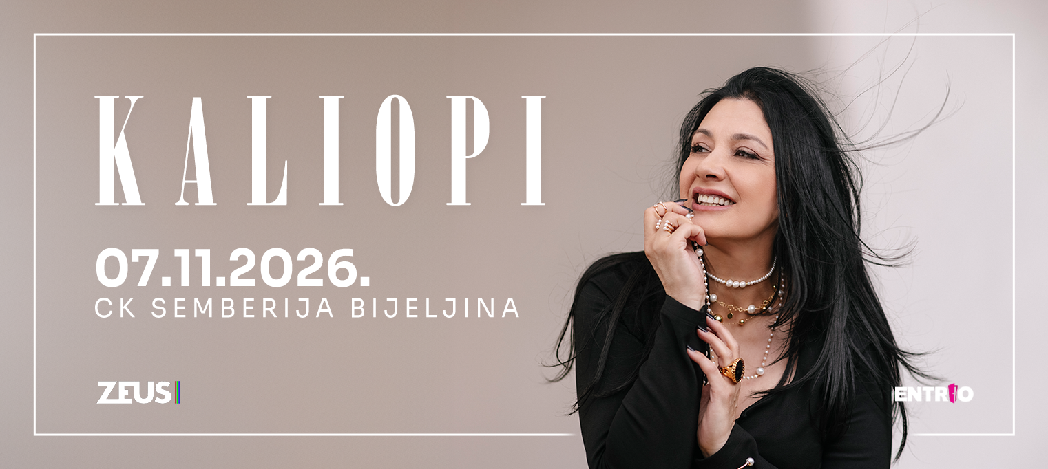 Kaliopi stiže u Bijeljinu na koncert za pamćenje