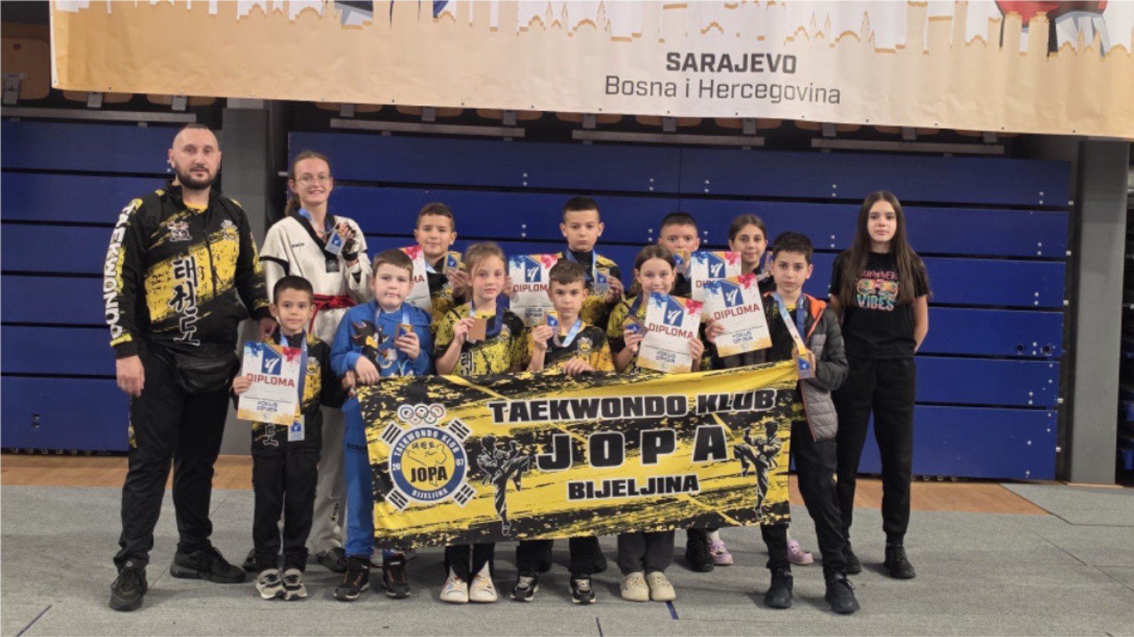 Taekwondo klub Jopa Bijeljina osvojio 14 medalja na turniru u Sarajevu