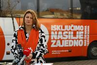 FOTO Narandžasti UN Women autobus u Bijeljini: Dva dana besplatne vožnje i edukacije