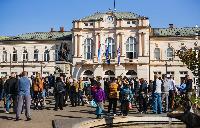 PROTEST građana na trgu u Bijeljini FOTO
