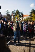 PROTEST građana na trgu u Bijeljini FOTO
