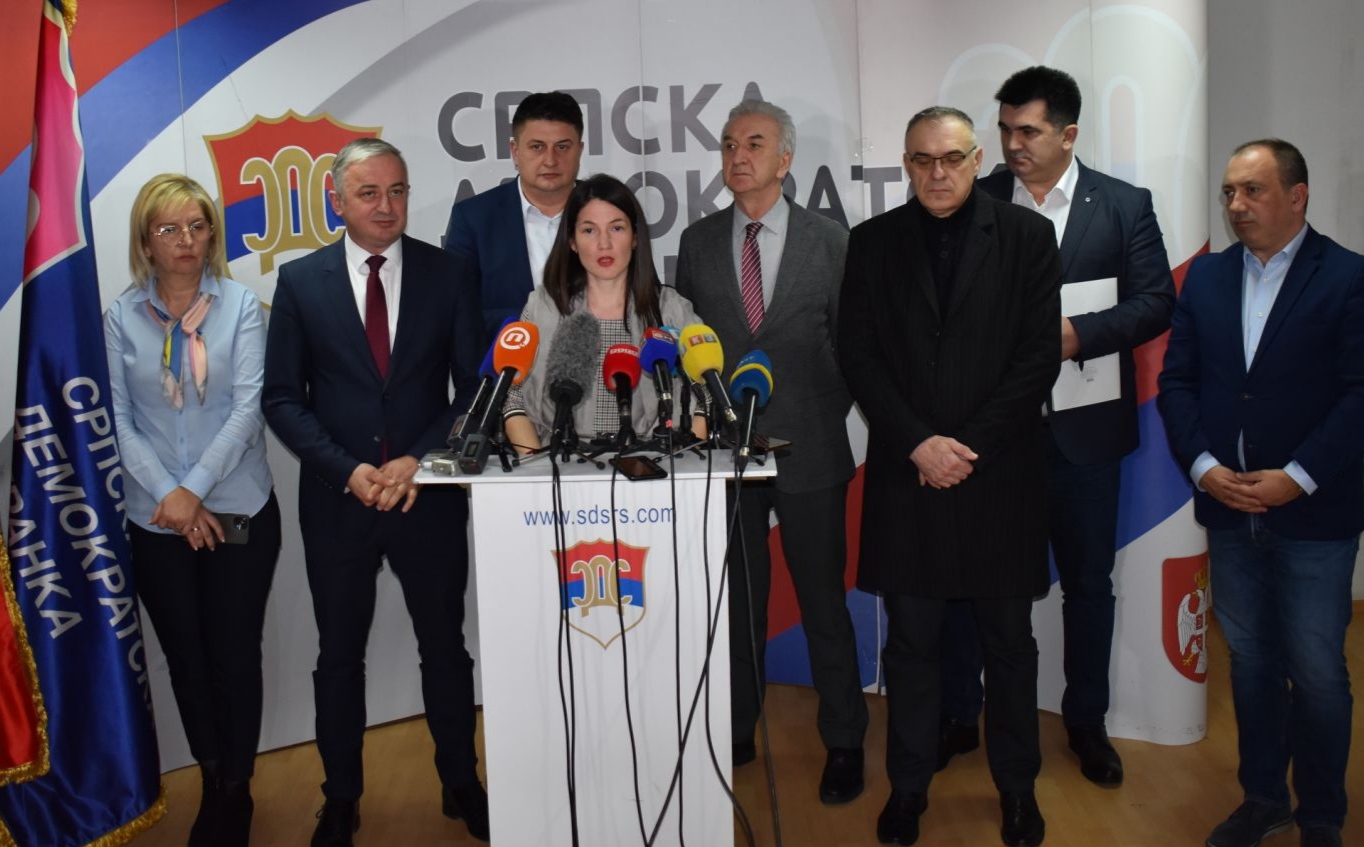 SDS-PDP: Spašavanje Srpske od kraha u koji je vodi Dodik biće naša ključna politika 