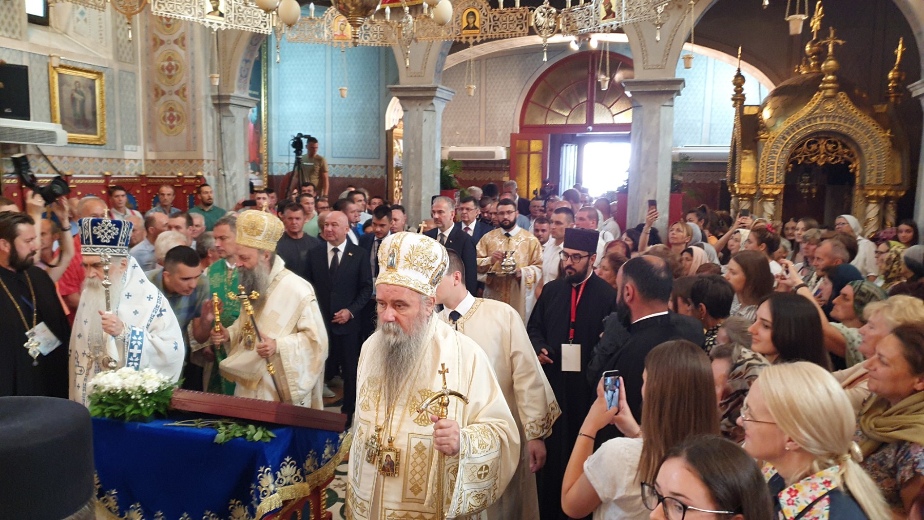 Patrijarh srpski Porfirije u Tuzli: Sveta Arhijerejska liturgija povodom 140 godina od osvećenja hrama 