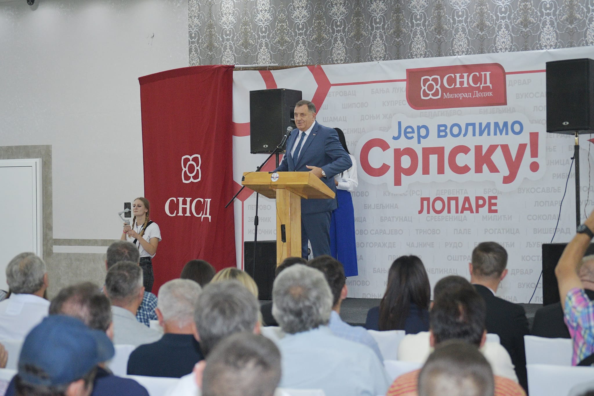 Dodik i Cvijanović u Loparama: Sa SNSD Srpska je mirna i stabilna