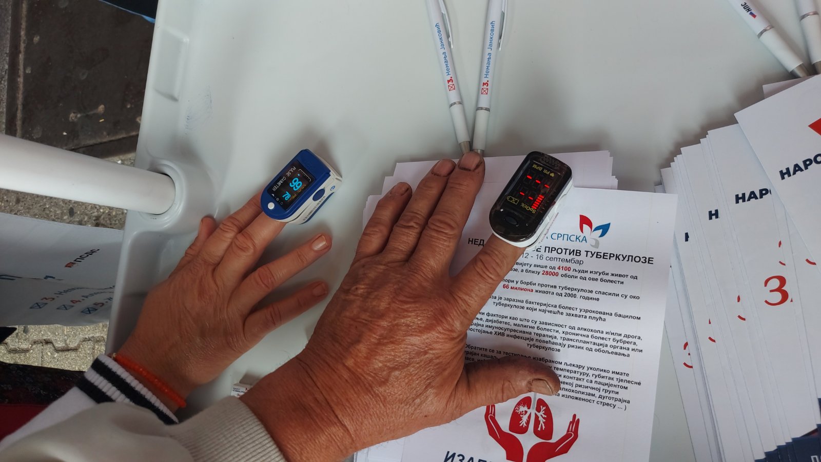FOTO Kandidati Pokreta Uspješna Srpska obilјežili Nedjelјu borbe protiv tuberkoloze i drugih plućnih bolesti
