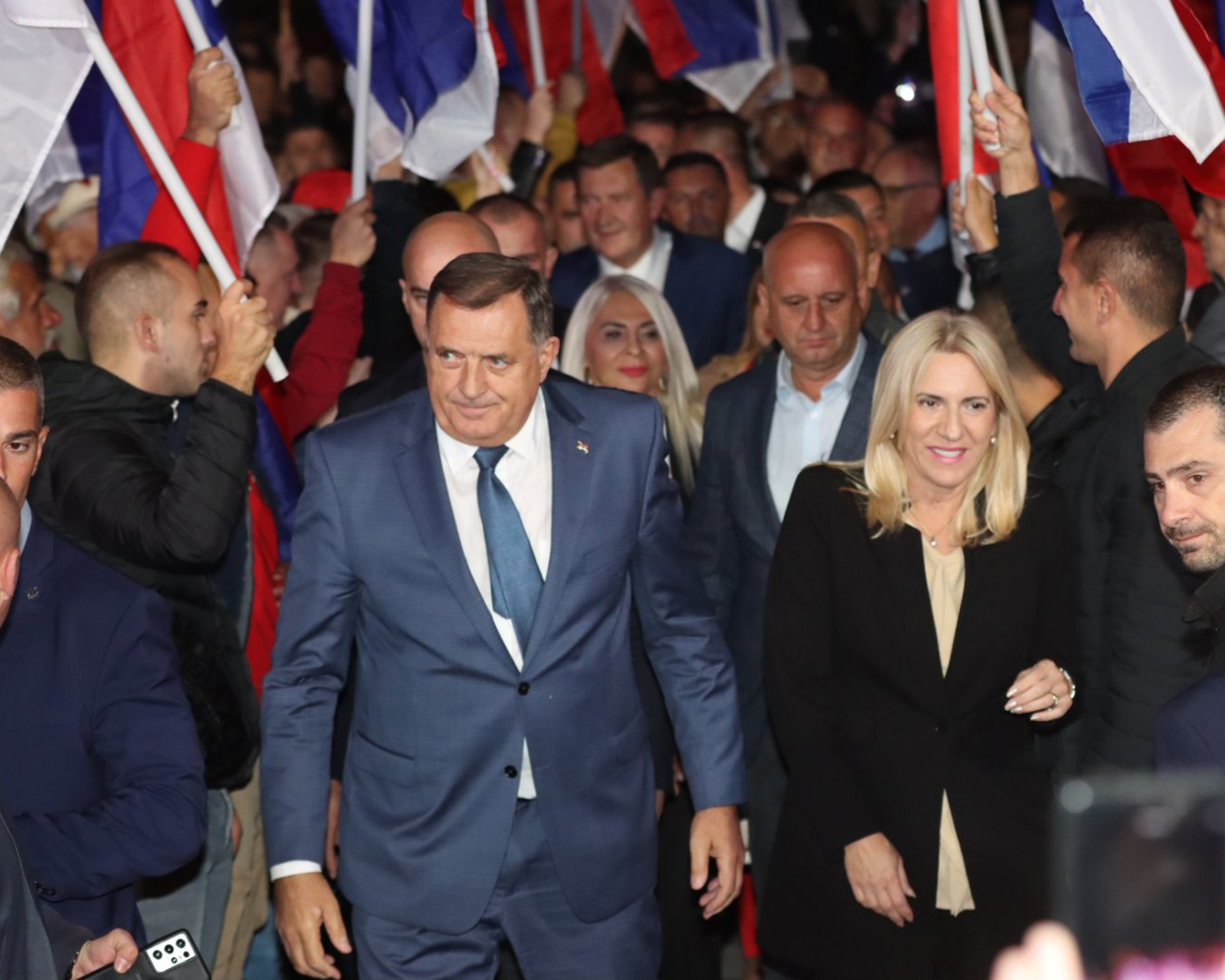 Dodik i Cvijanović u Bijeljini: Sigurni u pobjedu širom Republike Srpske