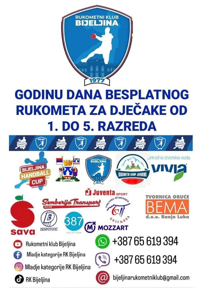 RK Bijeljina organizuje besplatnu školu rukometa