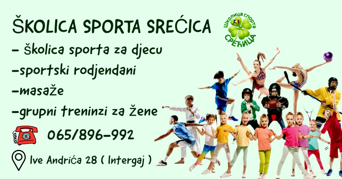 Školica sporta “Srećica” brine o zdravlju i pravilnom razvoju mališana