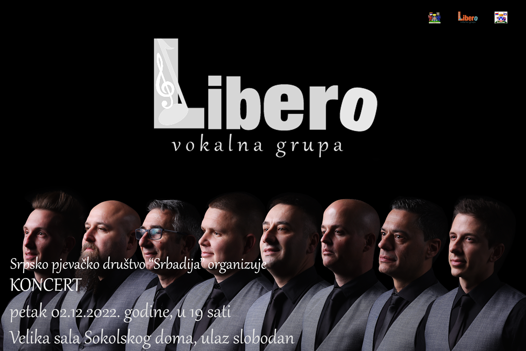Večeras koncert vokalne grupe "Libero" iz Leskovca
