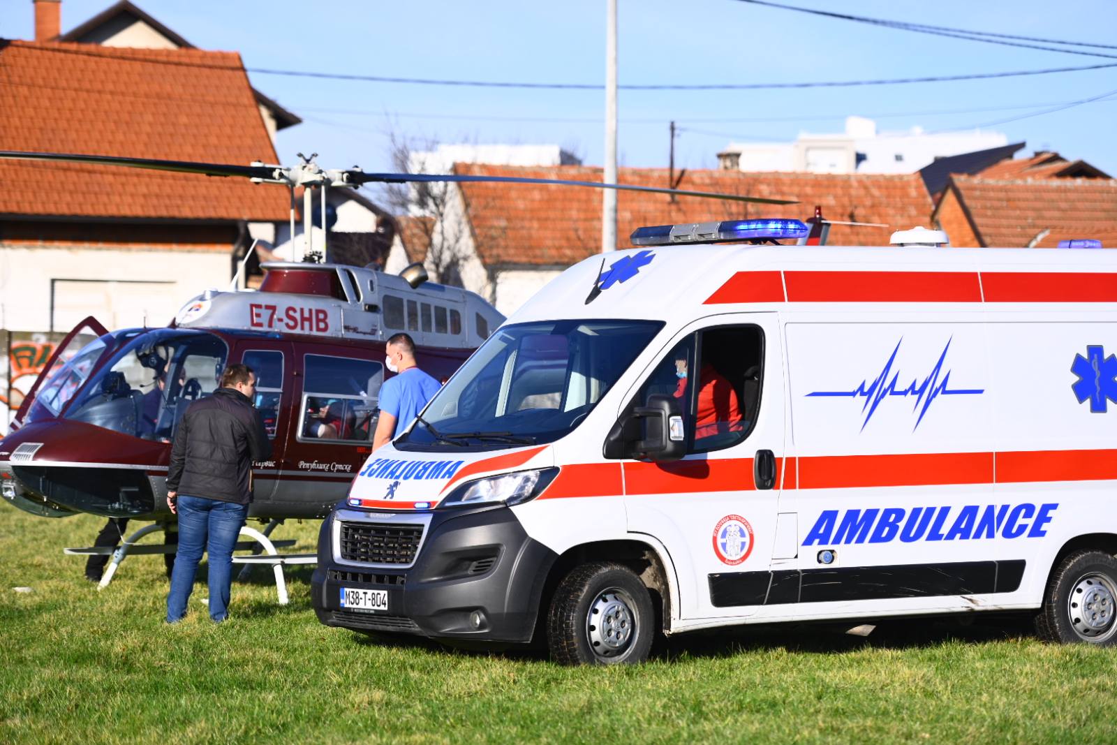 Prvi transport pacijenta helikopterom u bijeljnsku bolnicu FOTO