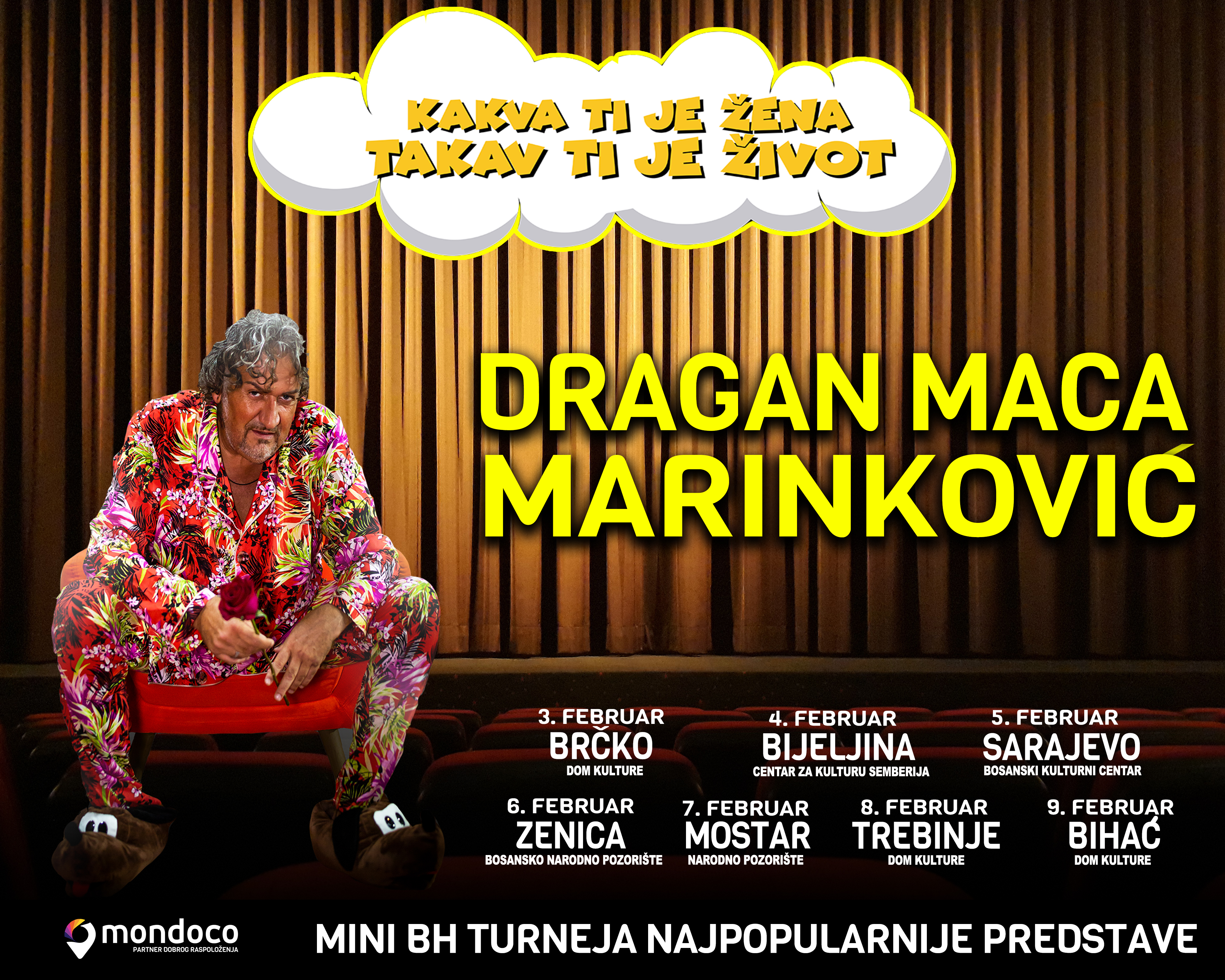 Najposjećenija regionalna predstava "Kakva ti je žena takav ti je život” gostuje u Bijeljini