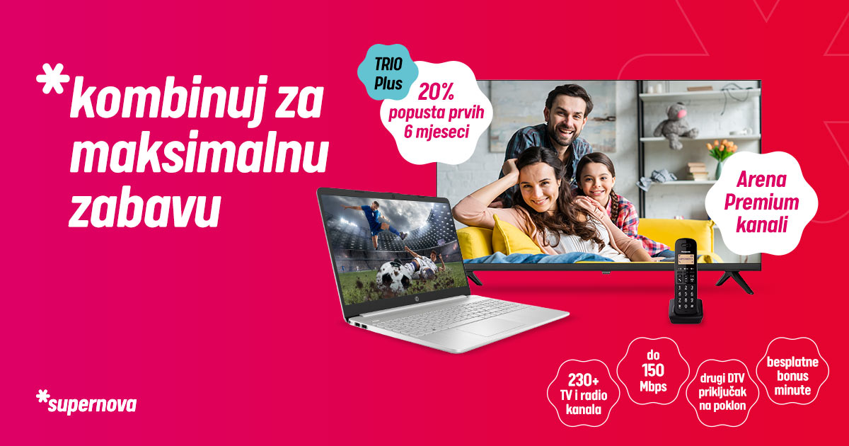 Iskoristite bogatu ponudu i pogodnosti TRIO Plus paketa