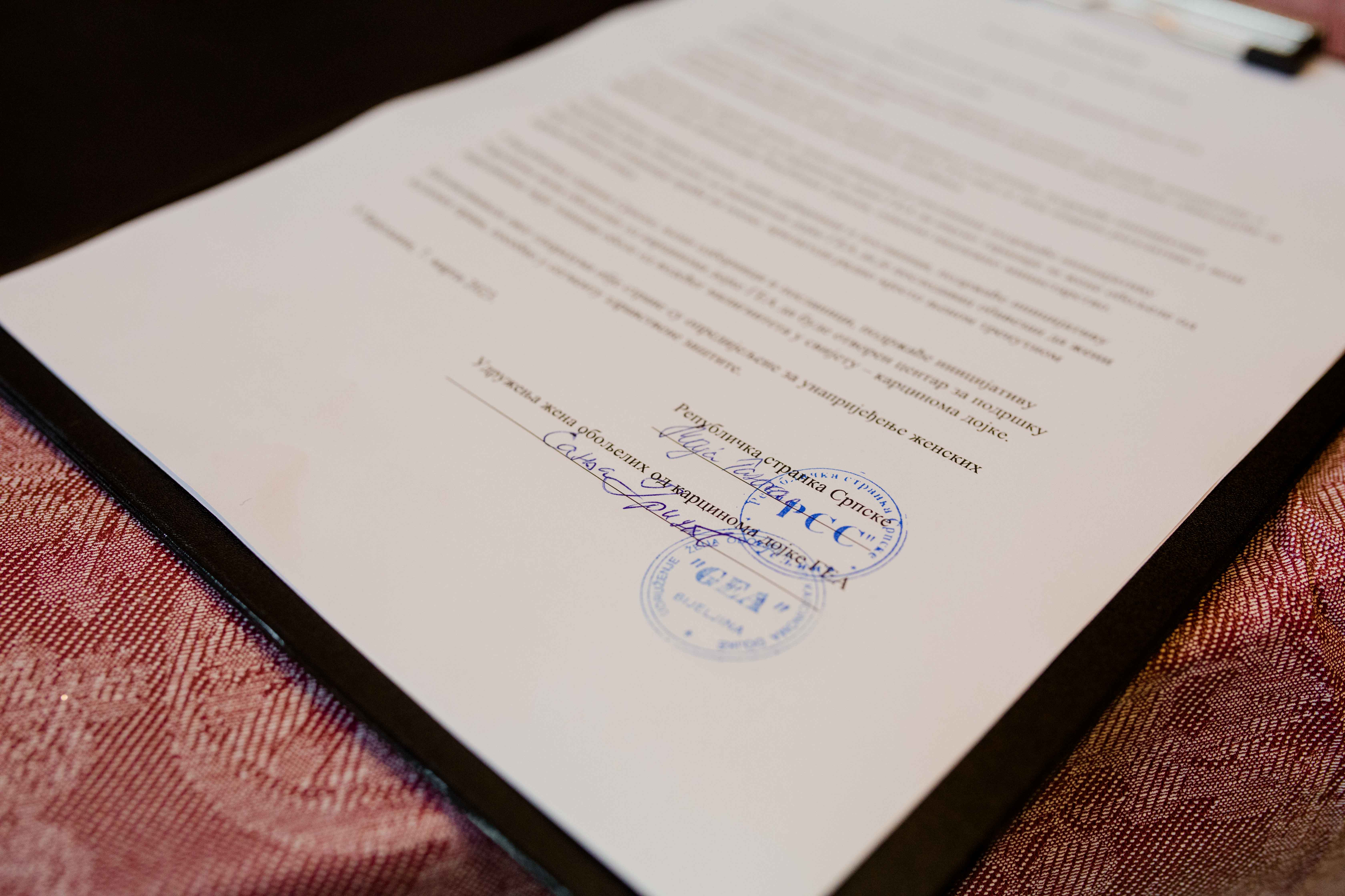 Sporazum o saradnji RSS i udruženja Gea – realizovati inicijative kojima se poboljšava položaj žena oboljelih od karcinoma dojke