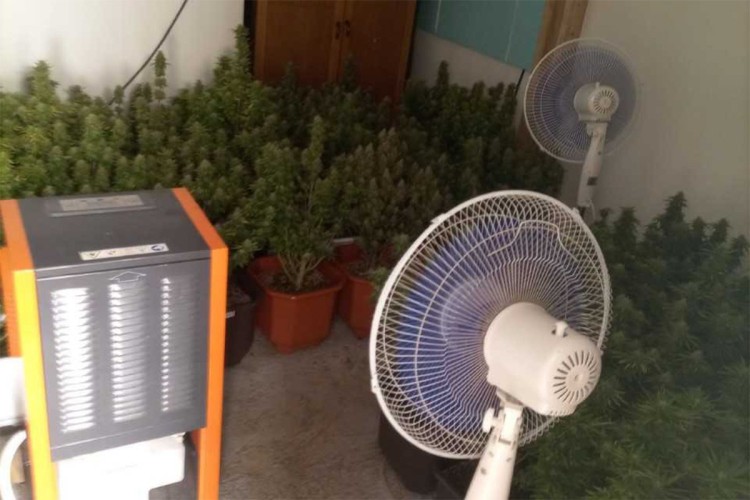 Gradiška: Pronađeno 62 kg droge, krali struju za laboratoriju (FOTO)