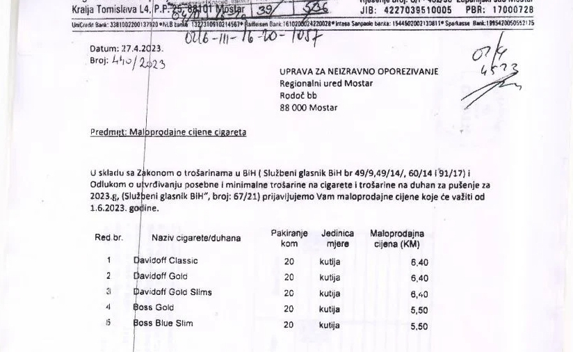 Ponovo poskupljuju pojedine cigarete, pogledajte nove cijene