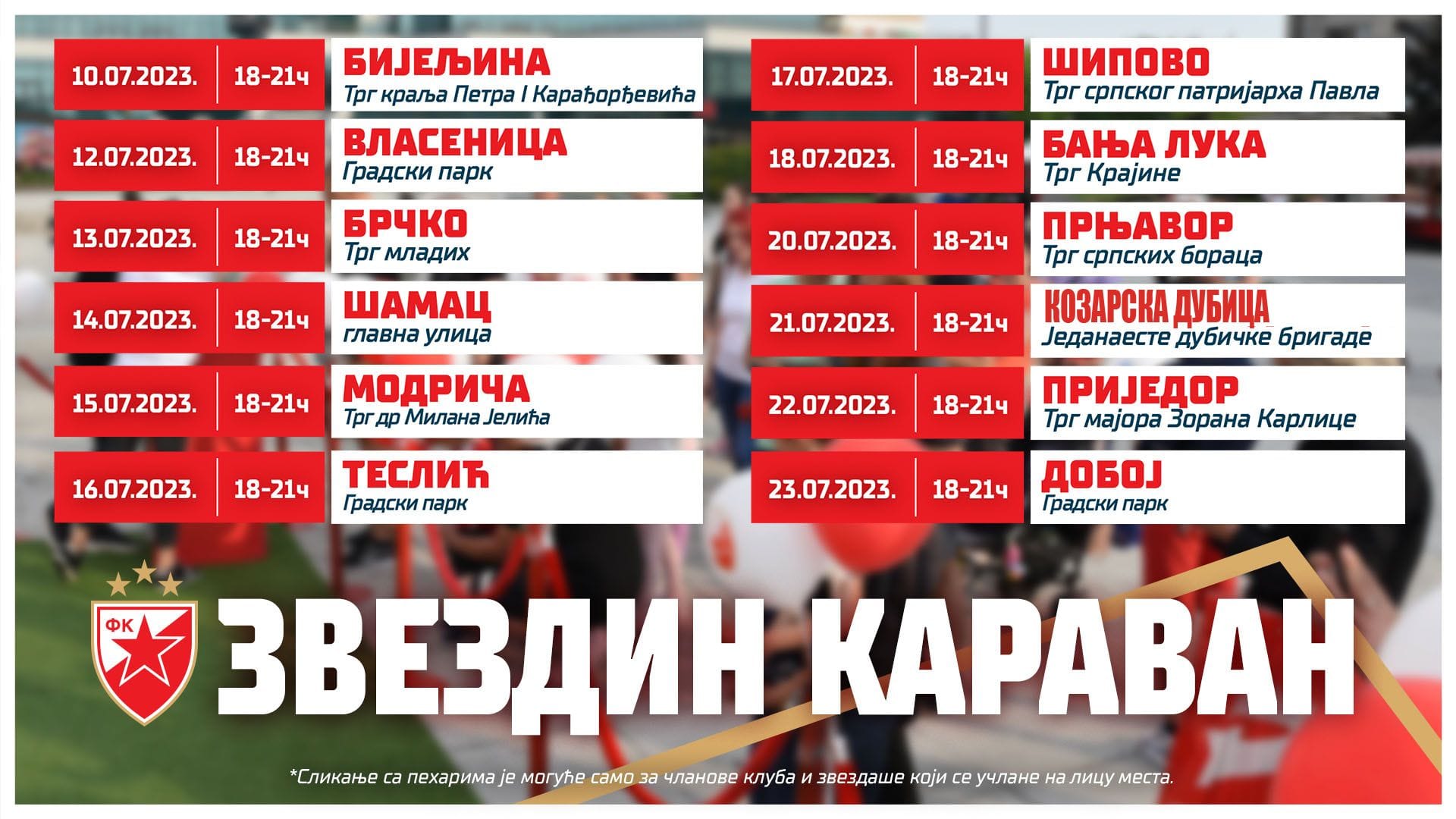 U Bijeljinu stiže Zvezdin karavan!
