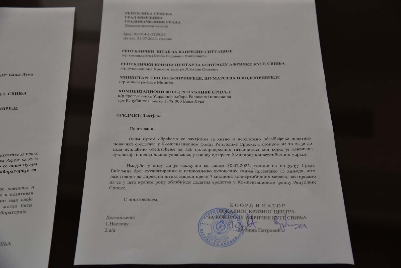 Poznata imena uvoznika svinja pred pojavu kuge - Grad očekuje istragu