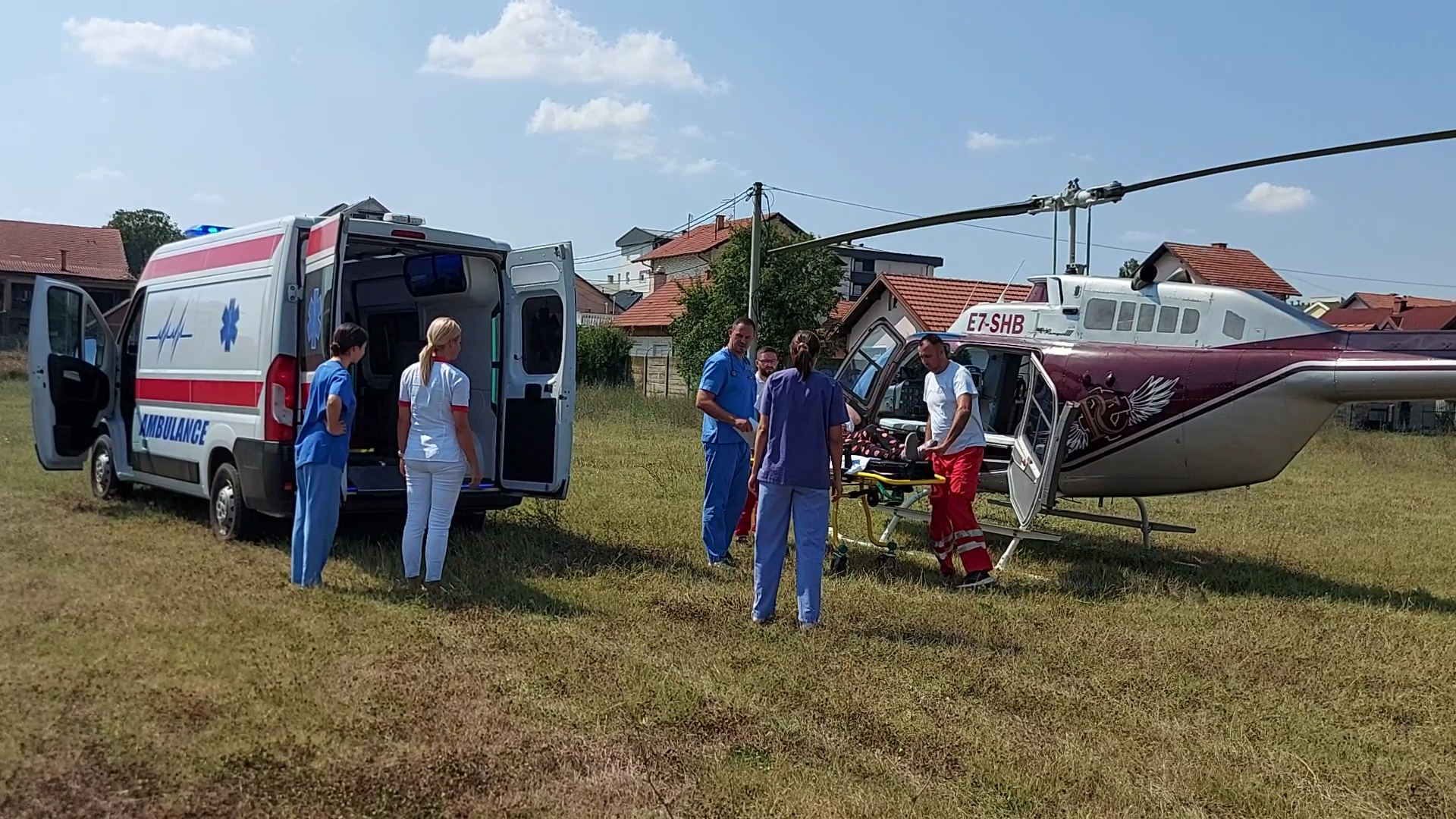 Još jedan uspješan helikopterski transport iz Hercegovine u bijeljinsku bolnicu