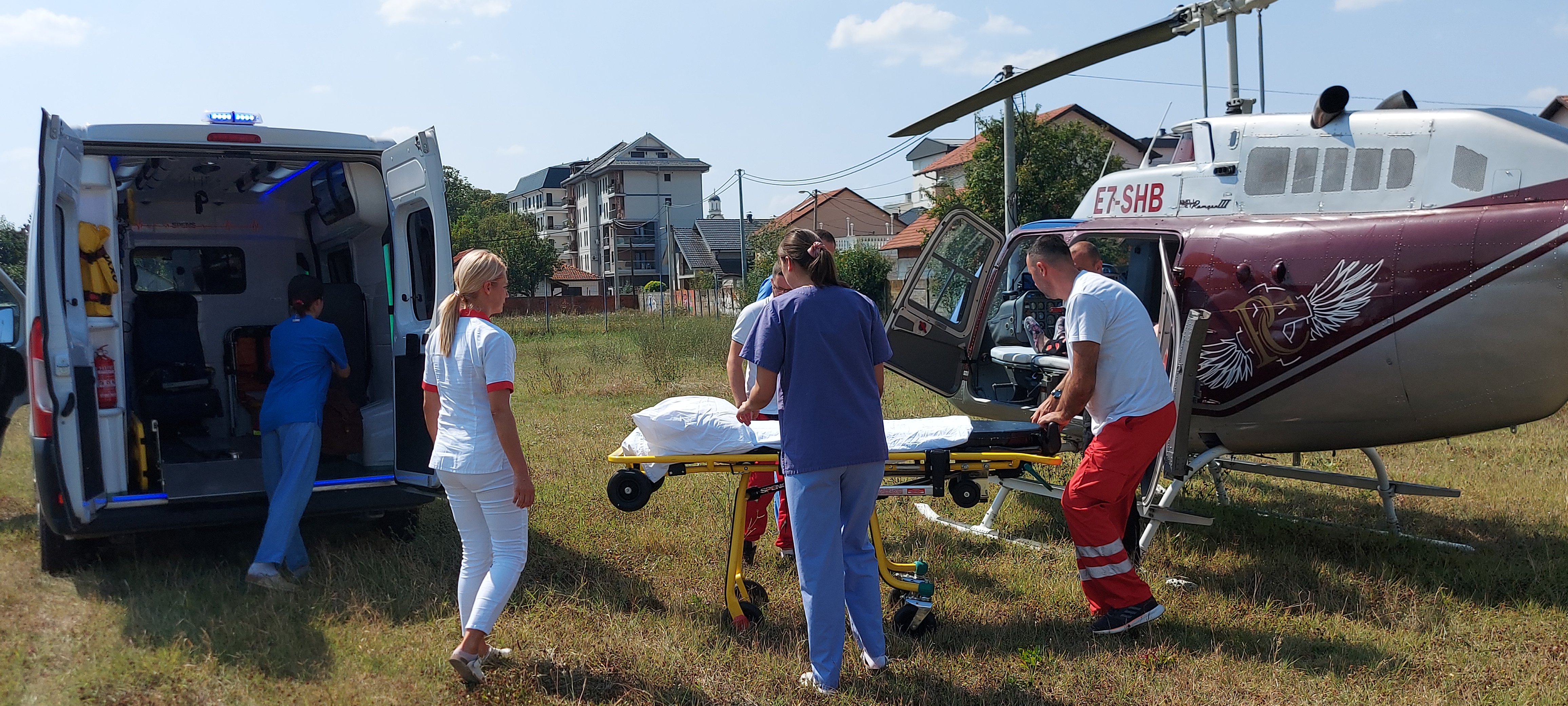 Još jedan uspješan helikopterski transport iz Hercegovine u bijeljinsku bolnicu