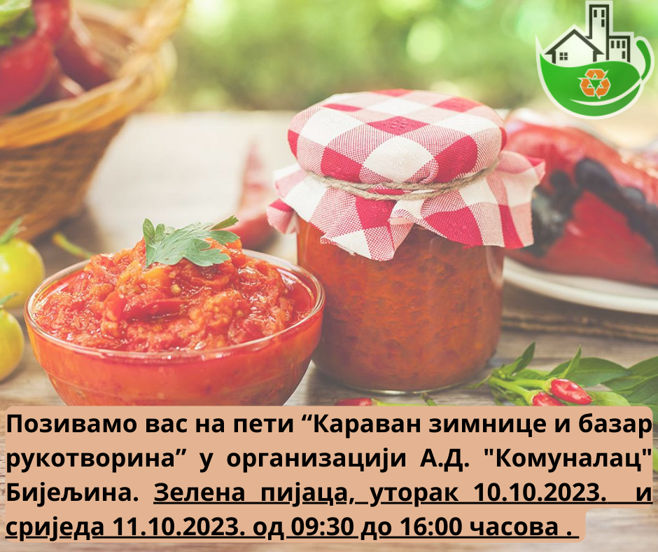 Karavan zimnice i bazar rukotvorina na Zelenoj pijaci u Bijeljini