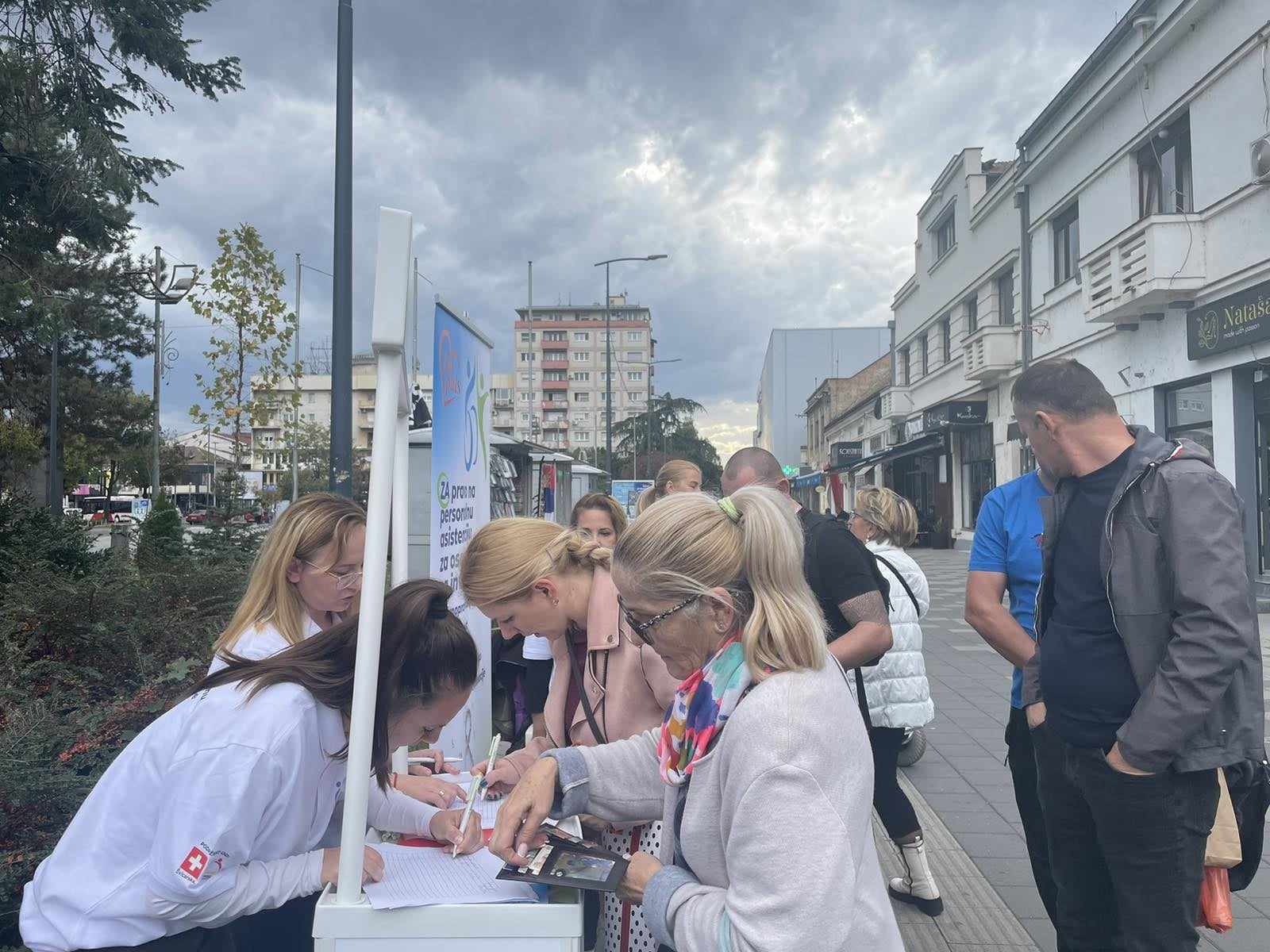 Ulična akcija „ZA PRAVO na personalnu asistenciju“