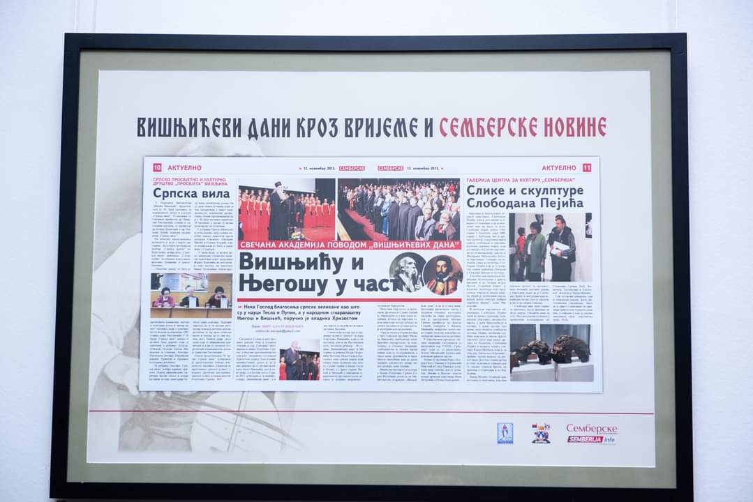 Svečano otvorena zajednička izložba "Prosvjete" i "Semberskih novina": Višnjićevi dani kroz vrijeme i Semberske novine